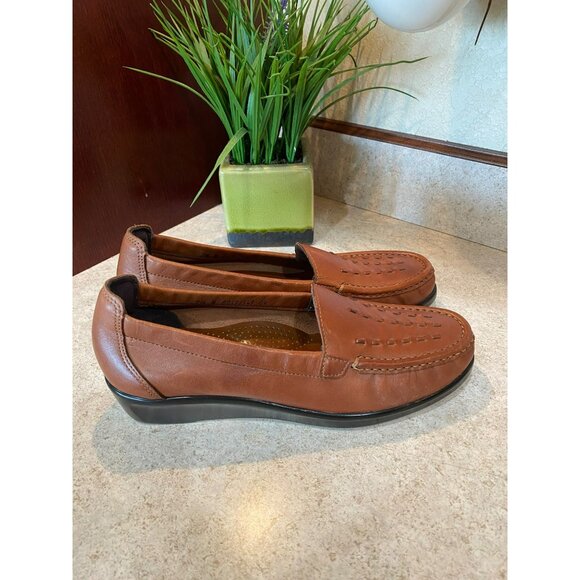 New SAS Weave 7.5 Brown Chesnut Loafers Women's Slip-On Shoe - Picture 9 of 9